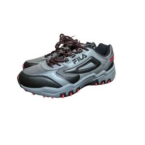 FILA Reminder Lace Up Trainers Shoes Sneakers Gray‎ Black Athletic Men's 8.5 NEW